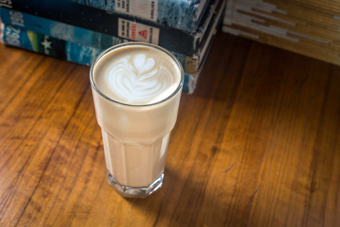 Latte at Everyman Espresso. Photo: Paul Wagtouicz. (via nymag)