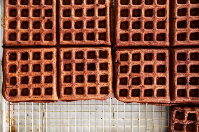 How about some chocolate waffles as a vehicle for a sundae? (via joythebaker)