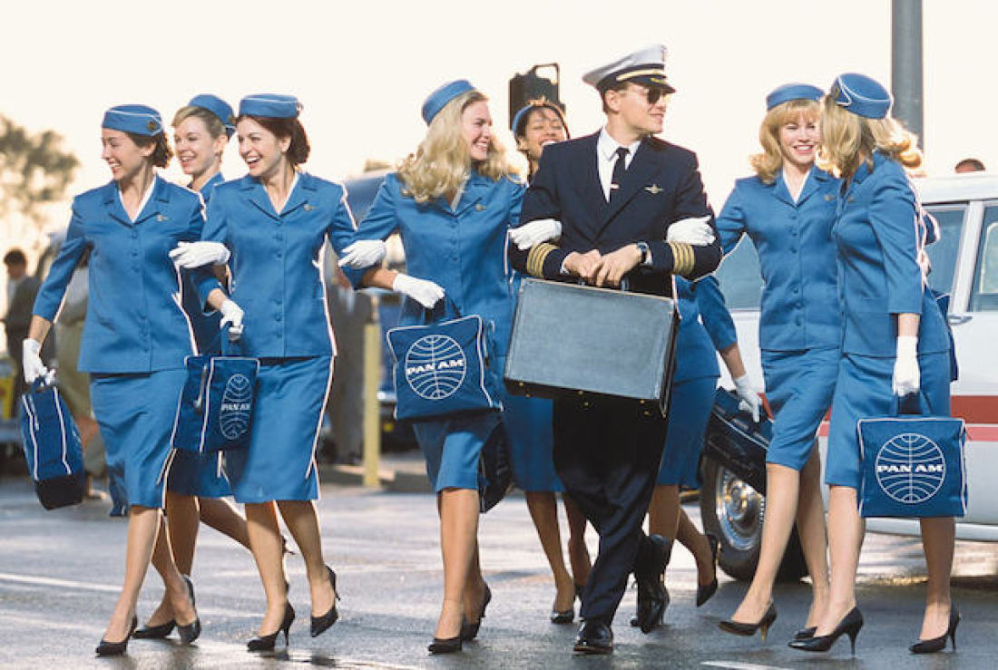 My great grandfather "worked for Pan Am" when he was in the CIA. I wonder if there's any garb from that era floating around in some family storage? (image via YouTube)