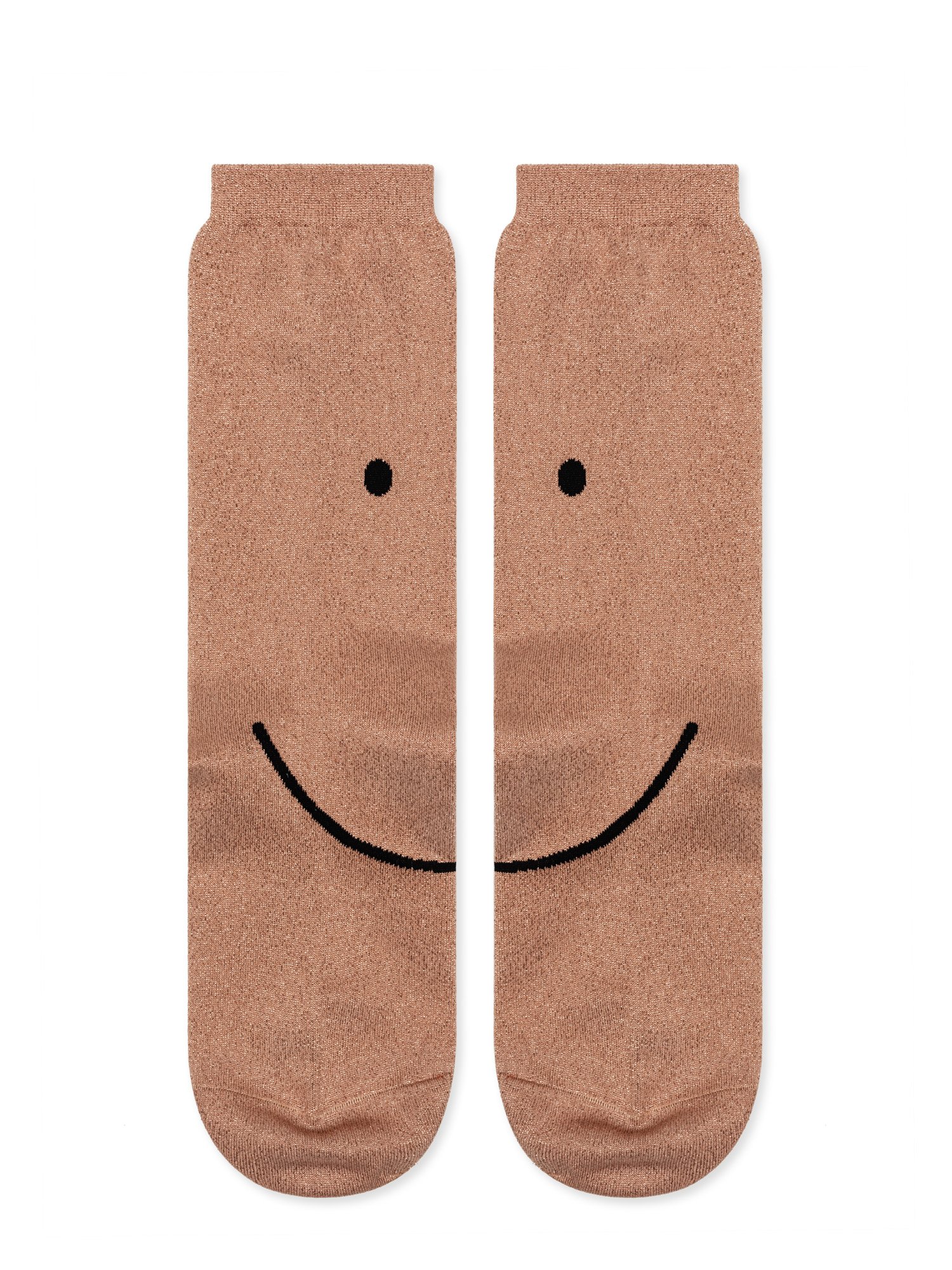Smiley metallic crew socks by Hansel from Basel .
