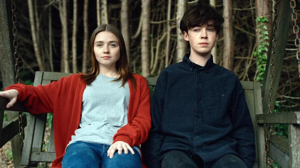Alyssa (Jessica Barden) and James (Alex Lawther). I did still cry, but it was worth it. (image via Netflix)