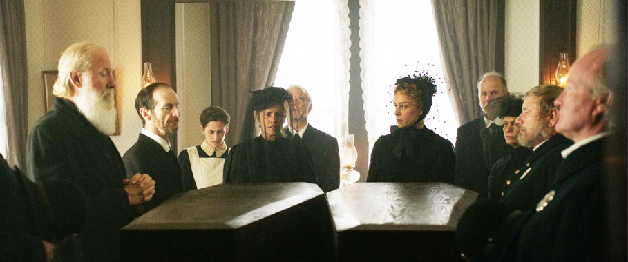 A scene from "Lizzie." A lot of great actors in this one like Denis O'Hare and Jeff Perry.