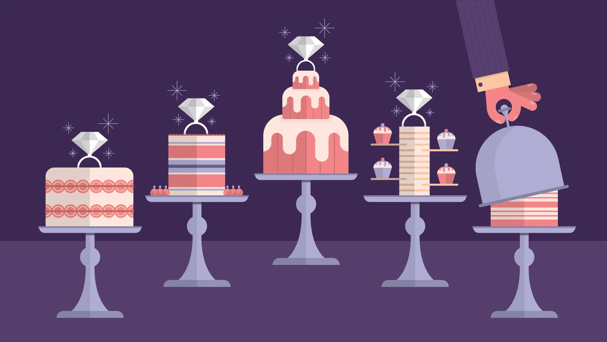 Engagement cake. (image by Andrew Janik via bonappetit)