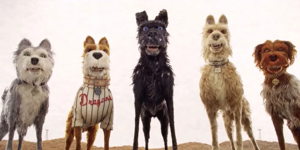 The phrase "Isle of Dogs" appropriately sounds like "I love dogs." (image via Fox Searchlight Pictures)