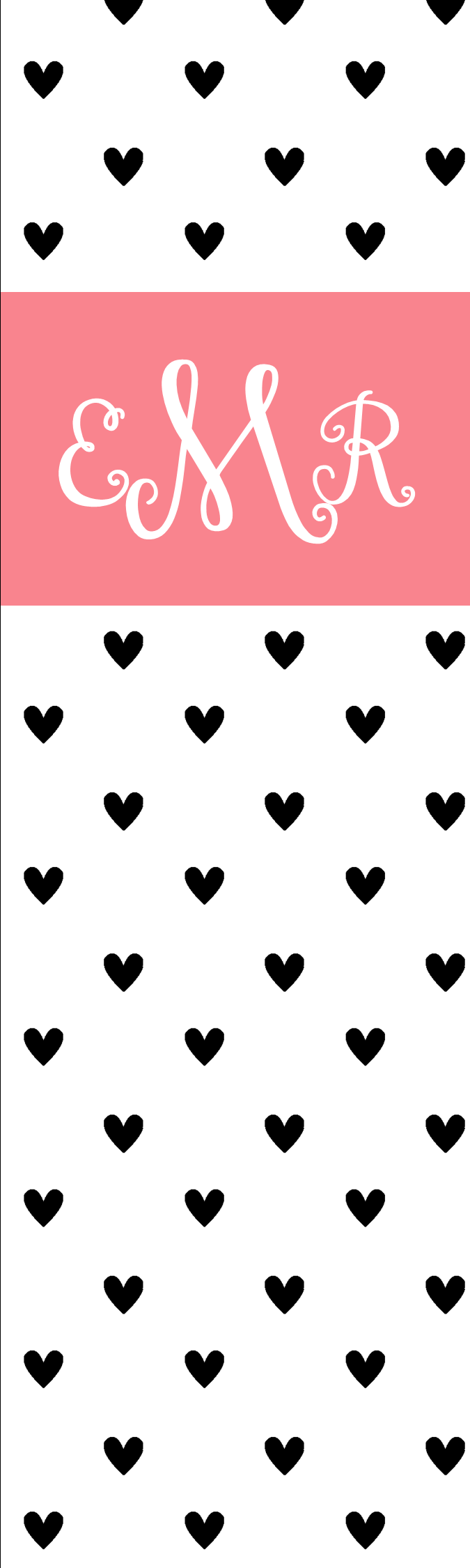 Tiny Heart Laminate Ribbon Bookmark Paperdoll Designs
