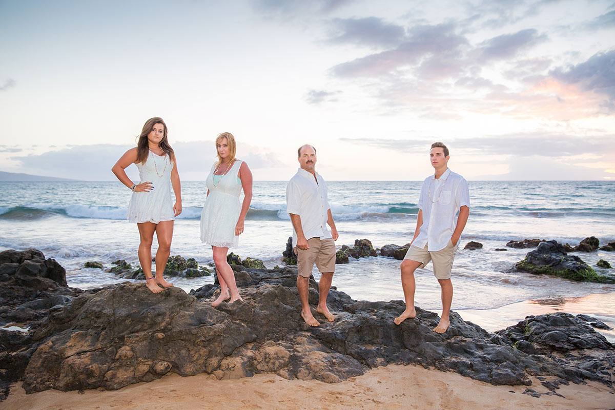 Family photo shoot Maui