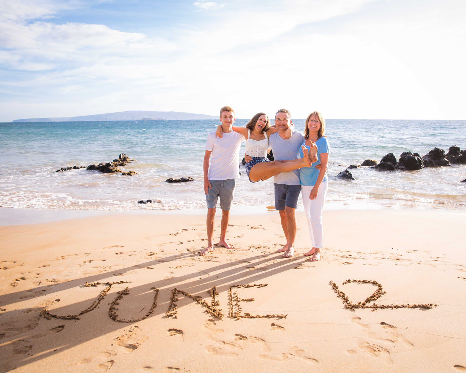 Family photo session Kauai