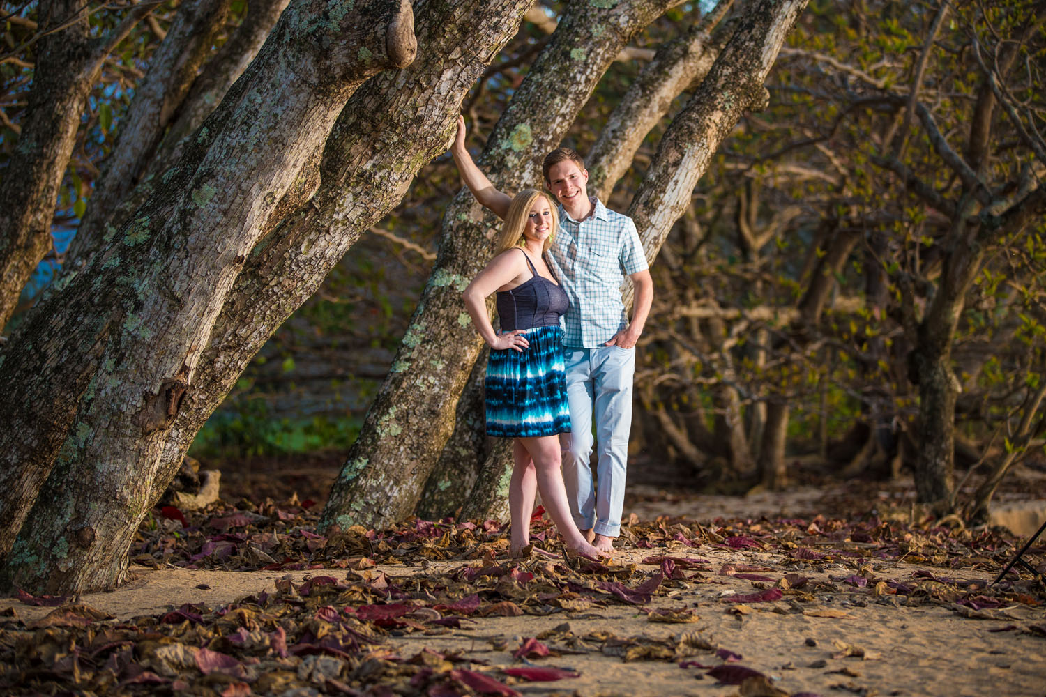 Candid couple portraits Kauai