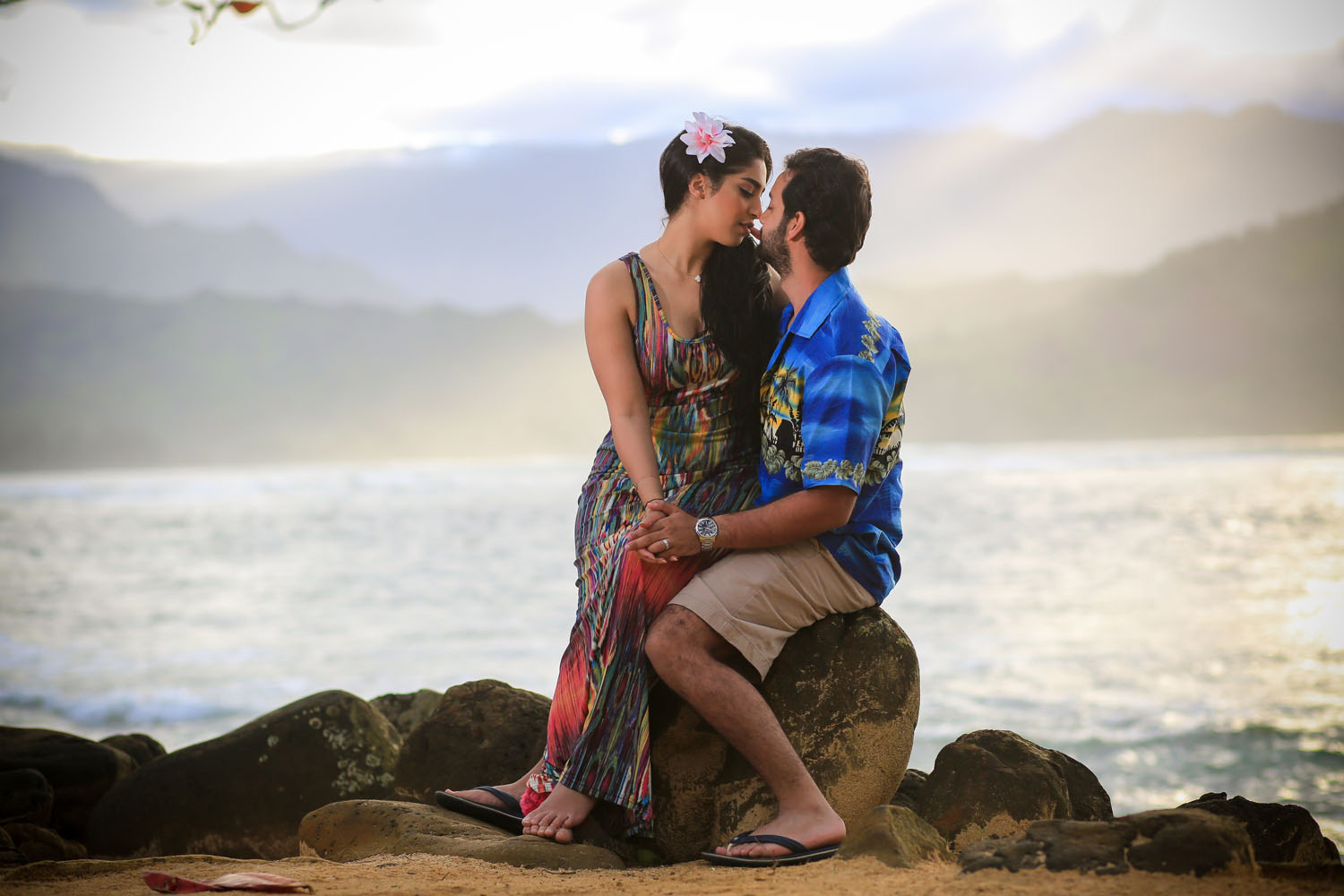 Romantic couple photography Big Island