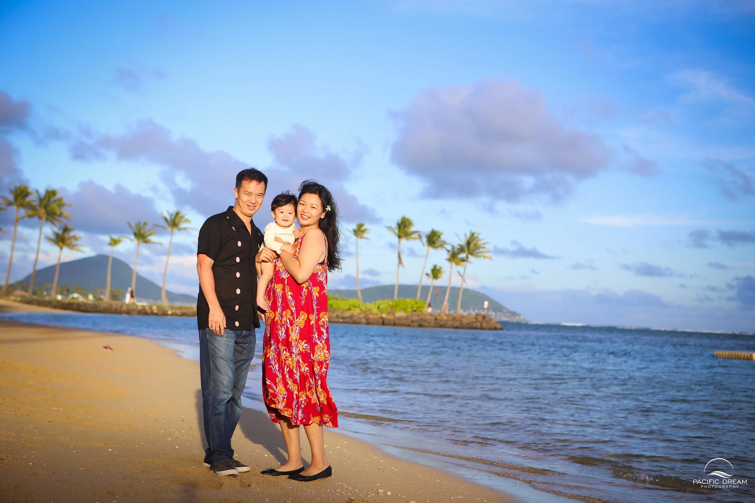 Family Photo Session in Oahu at The Kahala Hotel & Resort