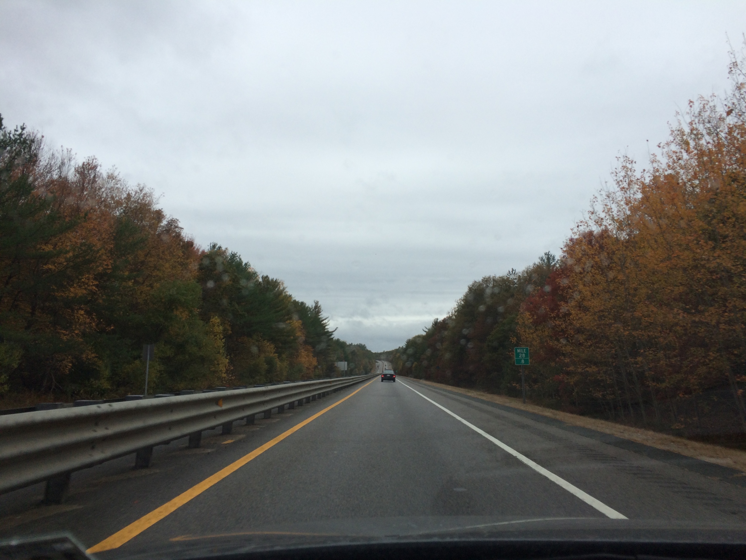 I think this was just outside of Plymouth. Morning rain...