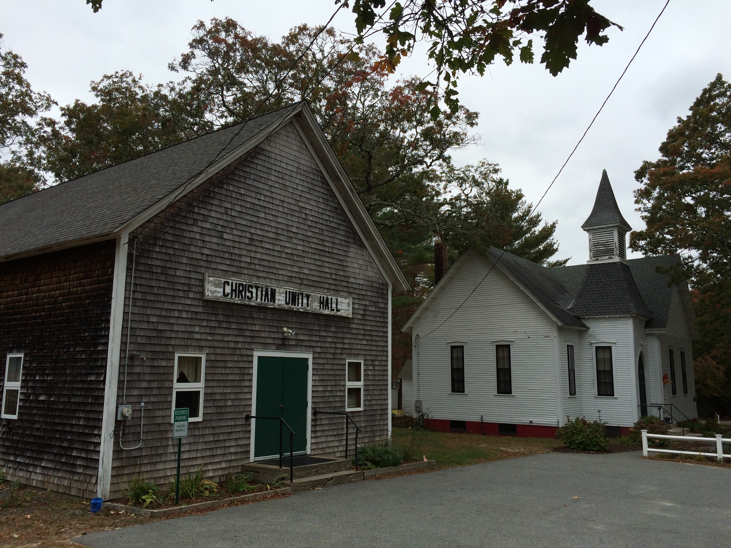 Was on some back roads when i saw these two buildings and pulled over! Just wish those trees had peaked. This would be the perfect New England scene!