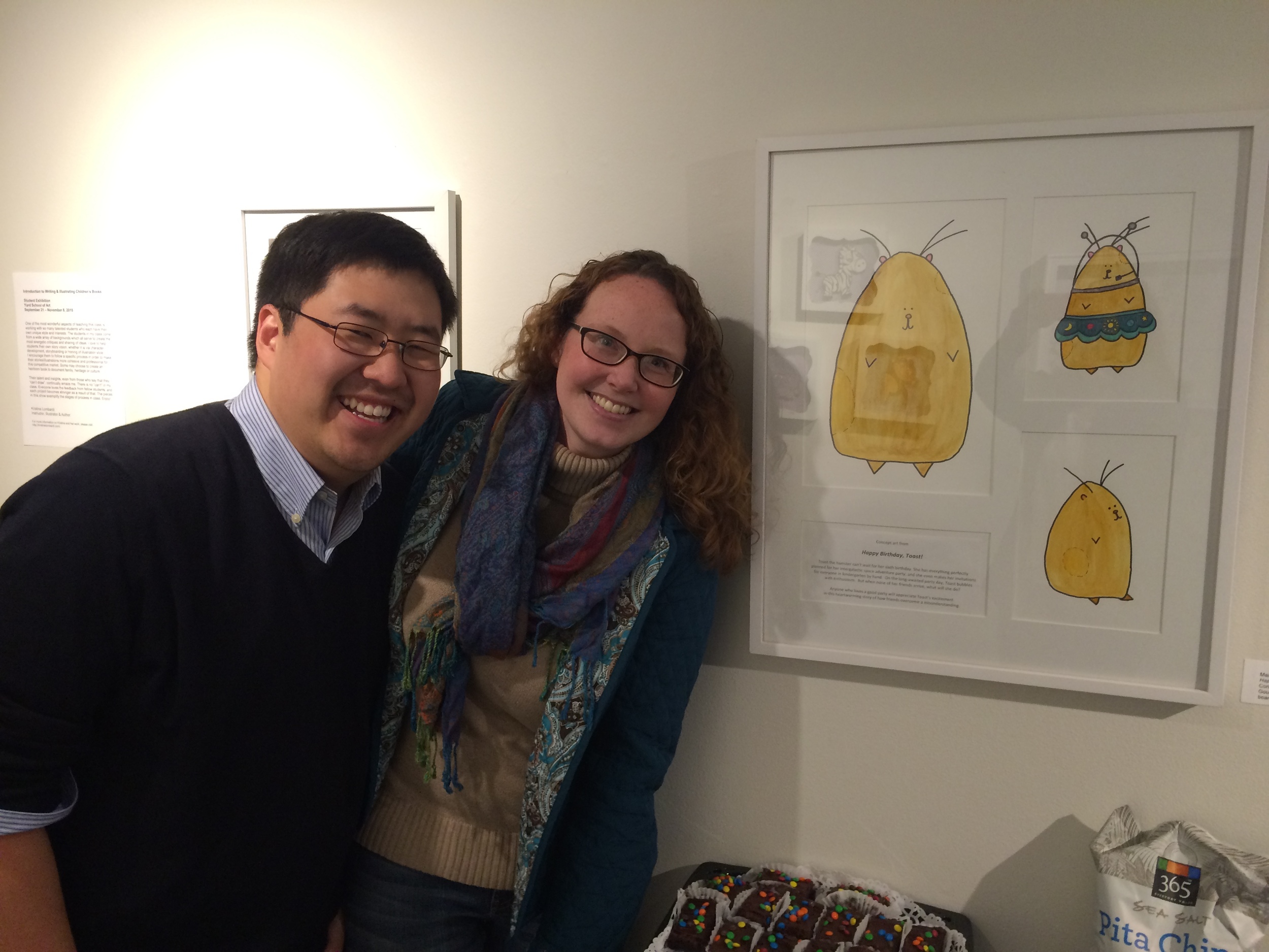 Todd and Maureen. Cutest couple ever. Seen here by Maureen's toast character.