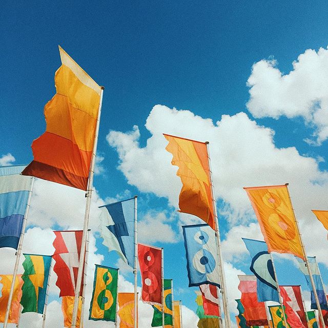 The flags of @aclfestival ⚡️ #austincitylimits #festival #austintexas #wondersouth