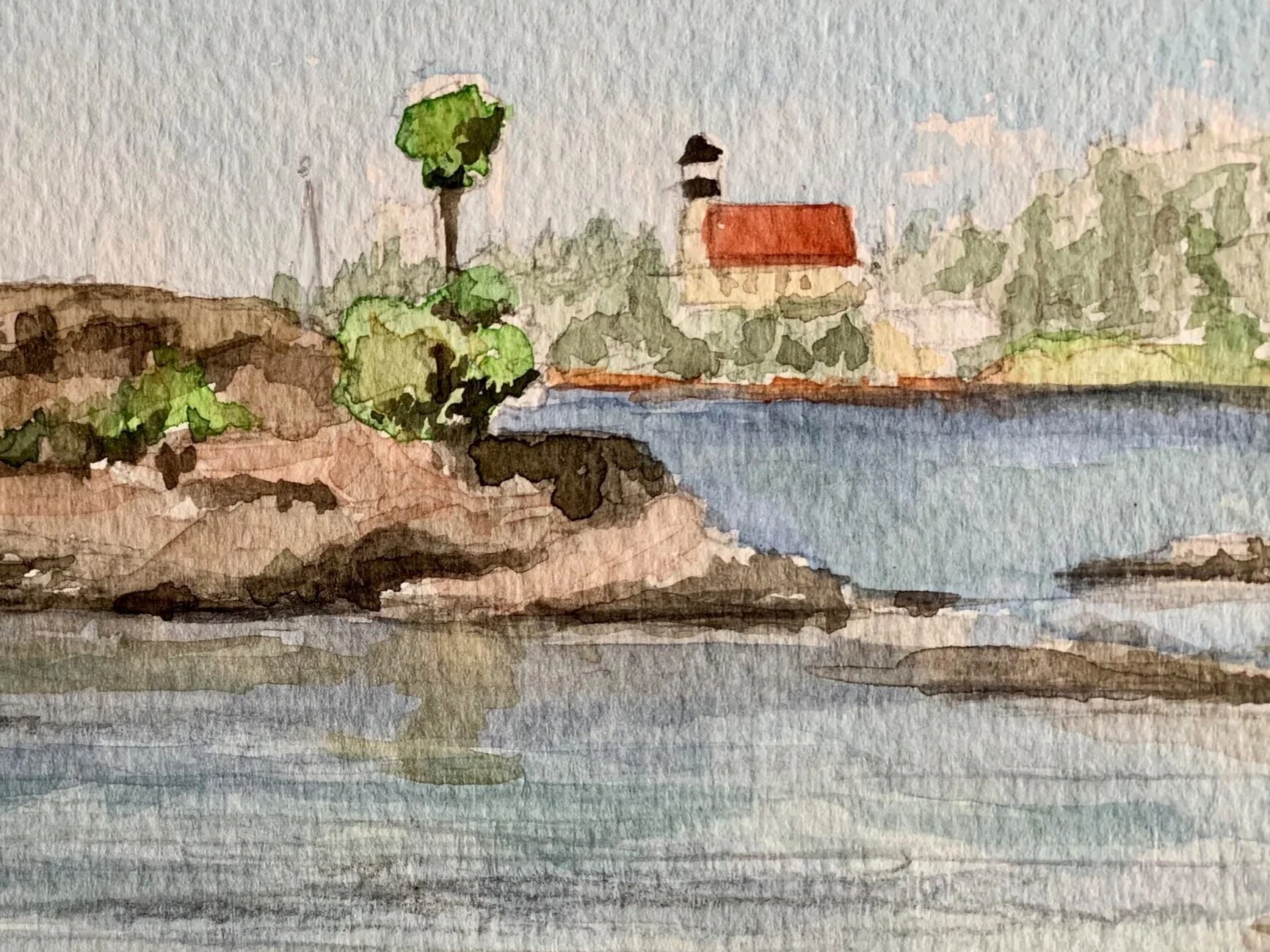 LIGHTHOUSE AT COPPER HARBOR MICHIGAN