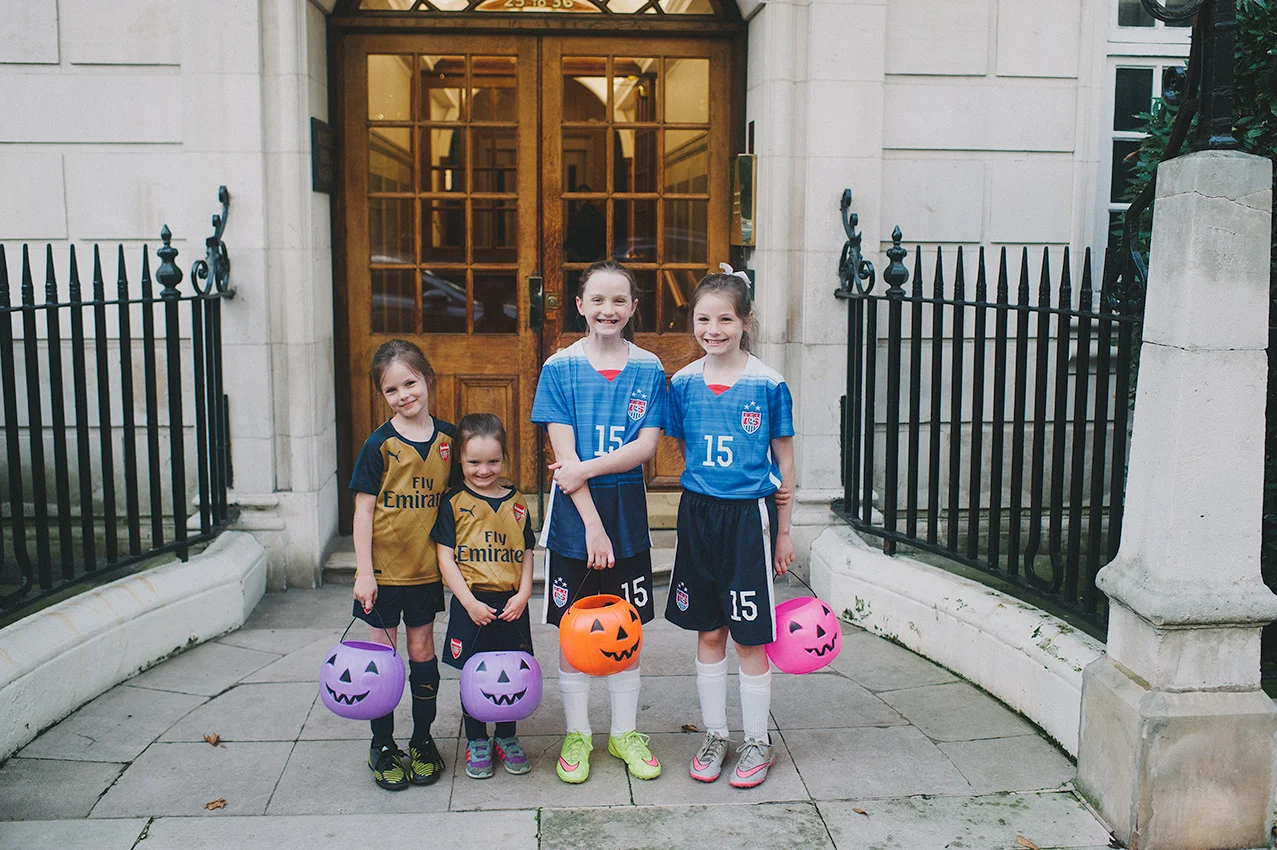In front of our flat all ready to go!