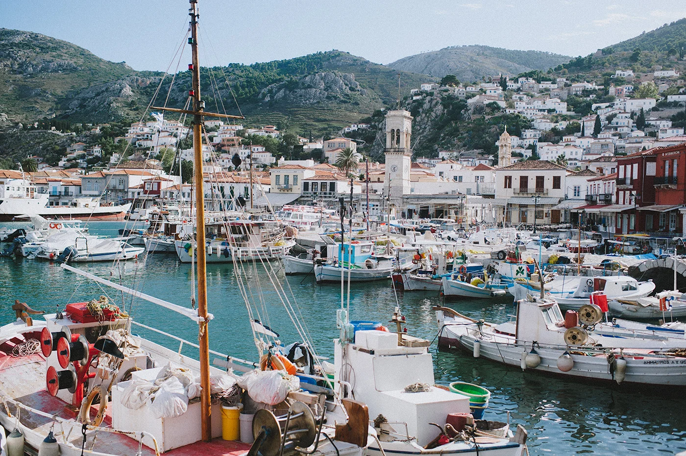 Island of Hydra upon arrival...seriously beautiful.