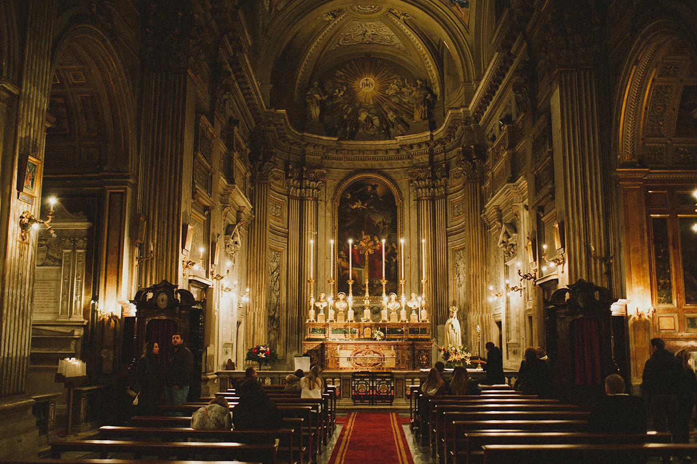 The church of Sant'Agnese in Agone in the Piazza Navona. 