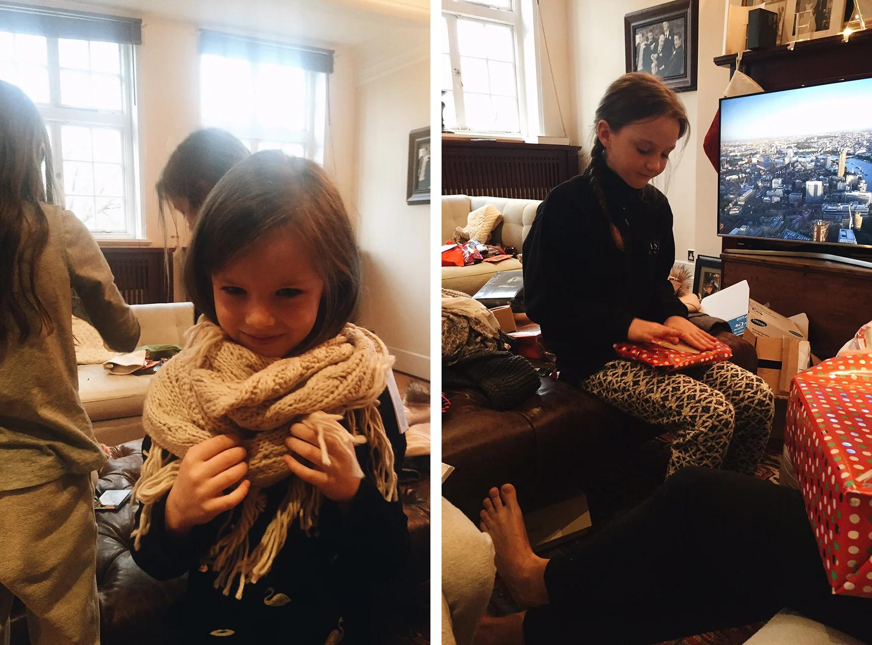 We survived without television here for 6 months...so Santa thought we could use one ;)