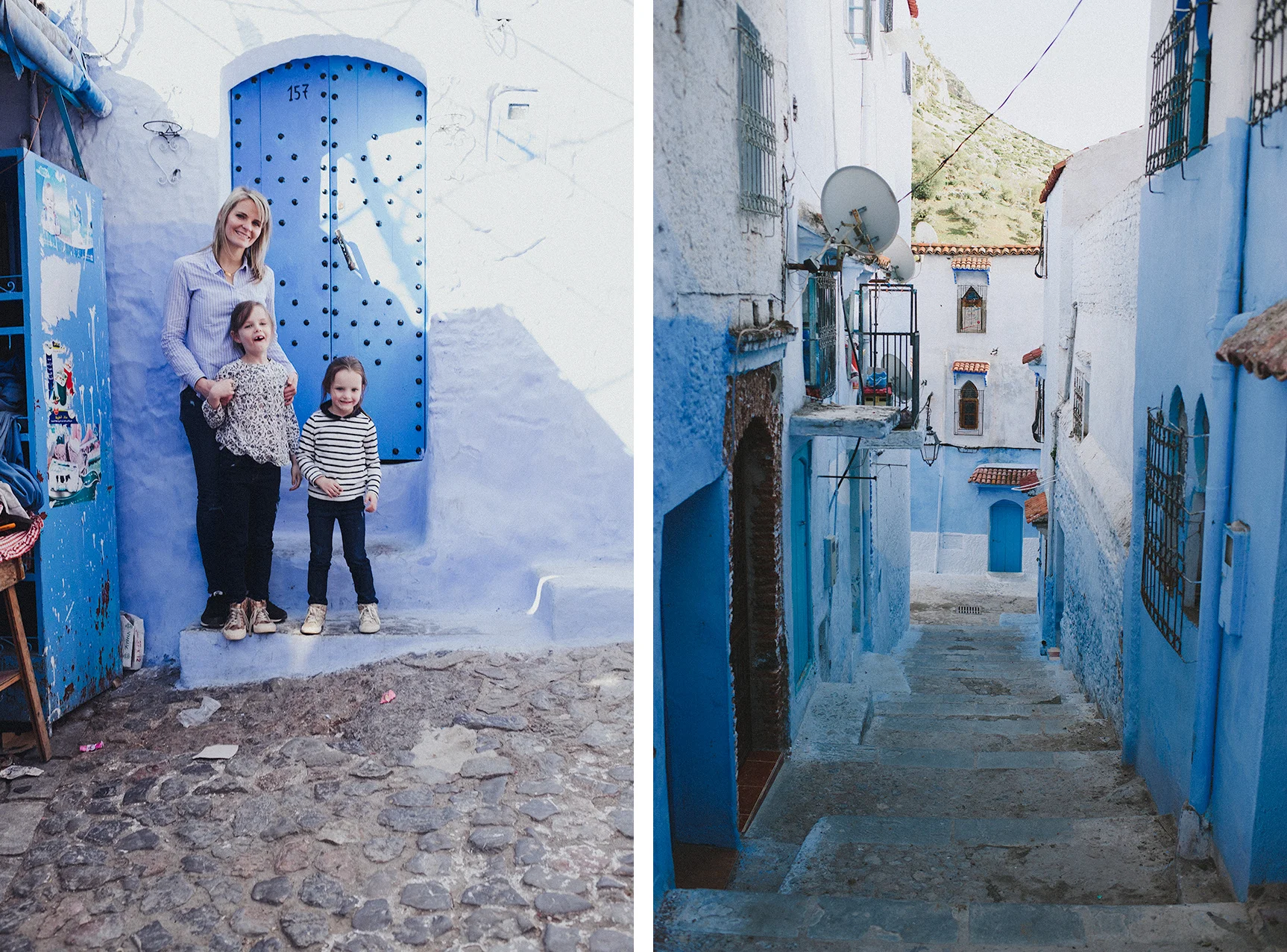 Lauren lost a tooth in the car before we got to Chefchaouen (it was wiggly before we left and her "goal" was to lose it in Morocco). If you look closely, you can see the gap, which I think is just about the cutest thing ever. Something about a gap-toothed child makes me smile. 