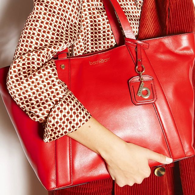 The perfect Fall satchel- Oslo in red. New to the site!