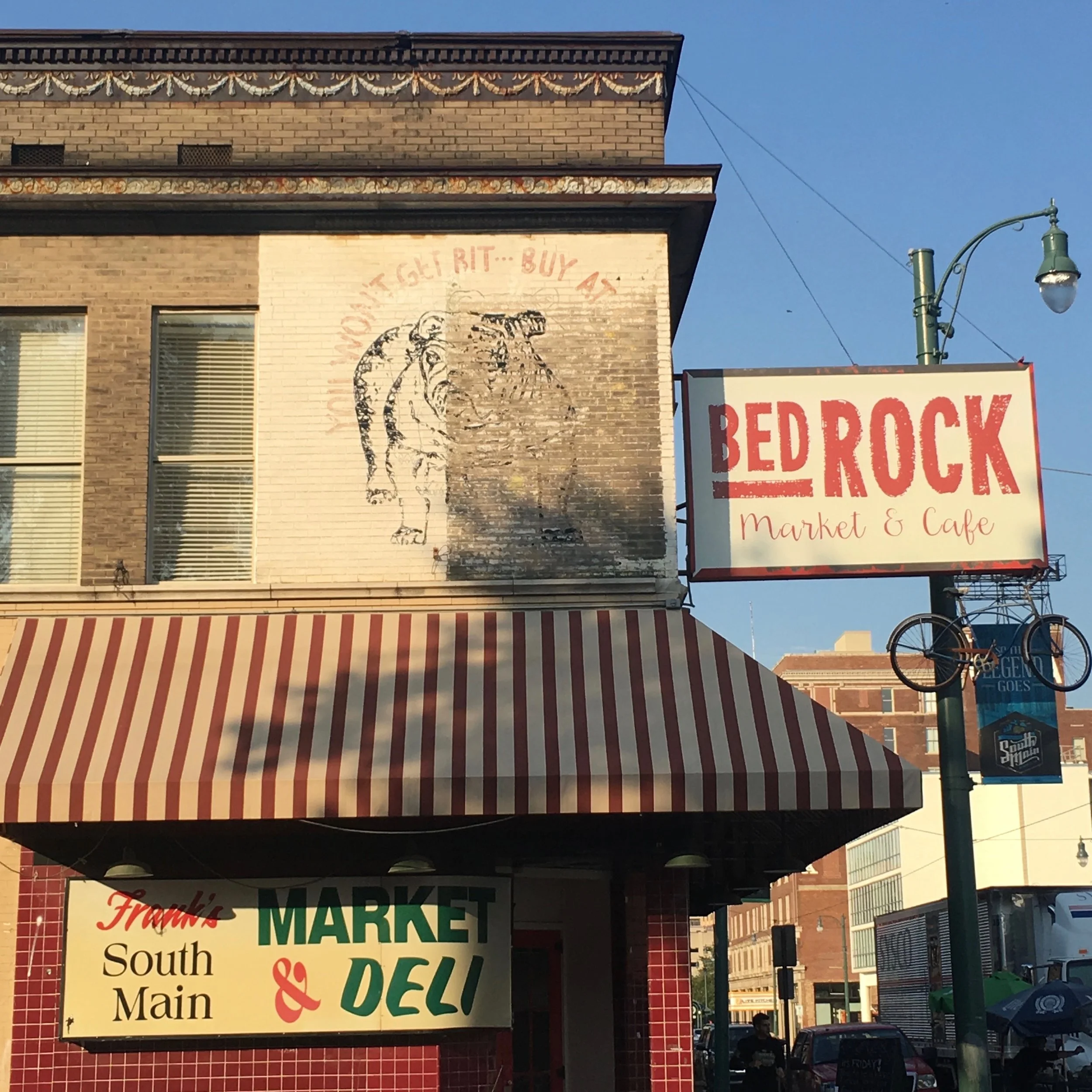  a decades old corner store in the heart of Memphis "Main Street arts district" 