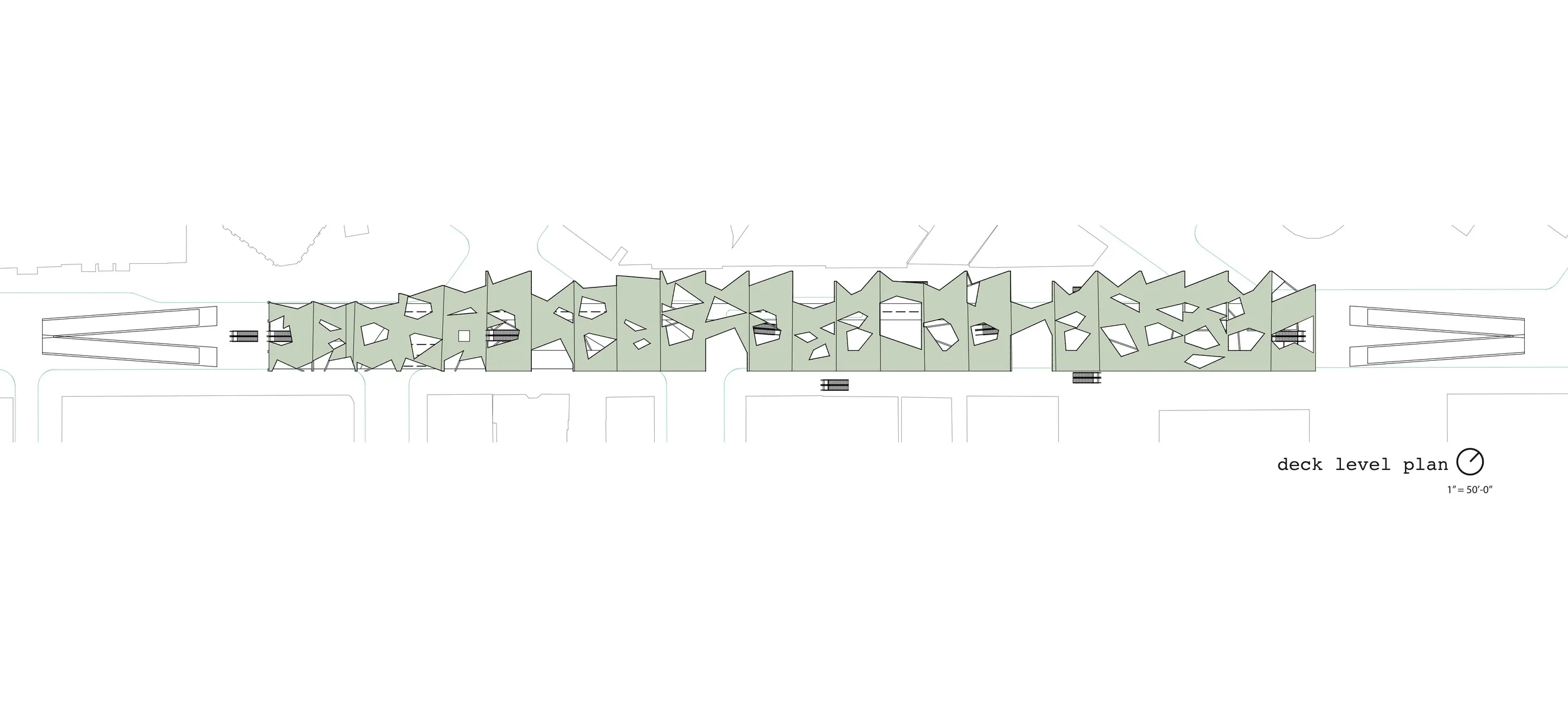 plan view of the deck level