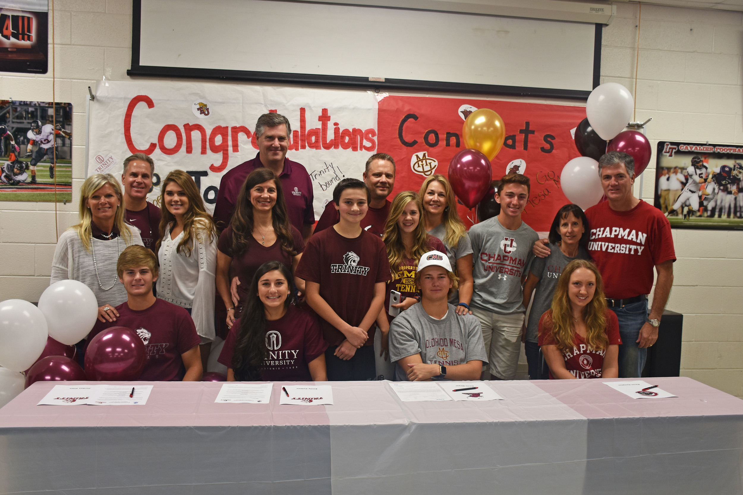 LTHS student-athletes (left to right): Jordan Pitts, Emily Cotton, Davis Meyer, and Raven Hampton. 