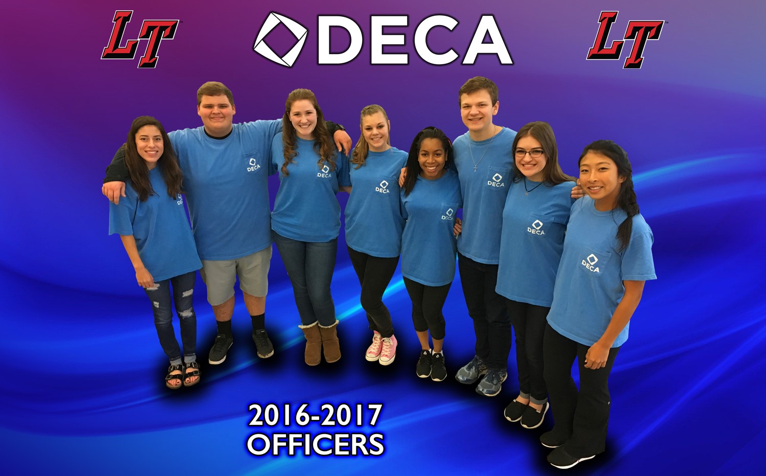 (left to right) Nikita Tiffany, Cody Harris, Jordan Grulke, Faith Putman, Samantha Bryant, Cody Ingraham, Julia Wezio, Emily Bian