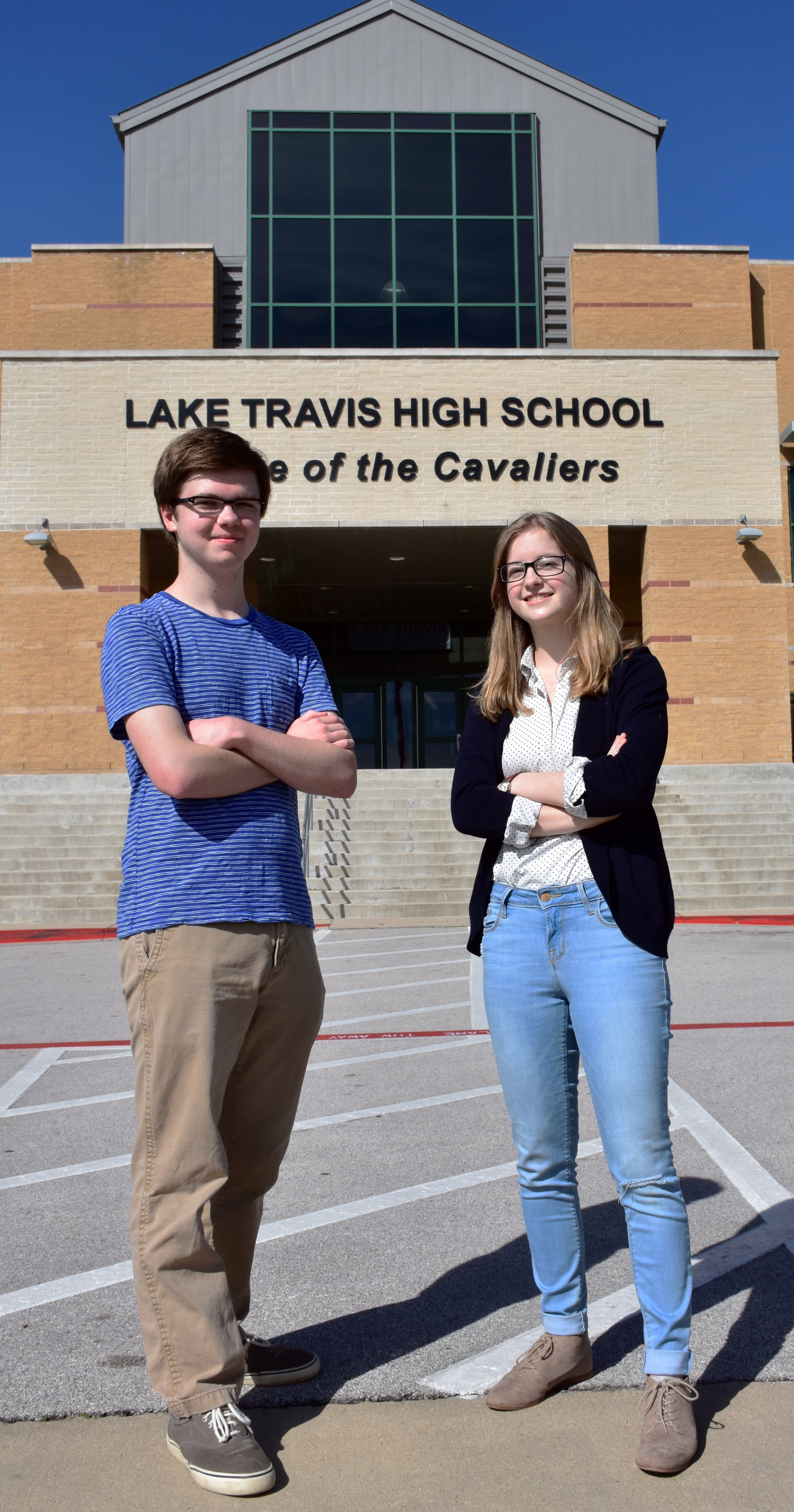 Spencer Buckner, LTHS Class of 2017 Salutatorian and Sara Flinn, LTHS Class of 2017 Valedictorian