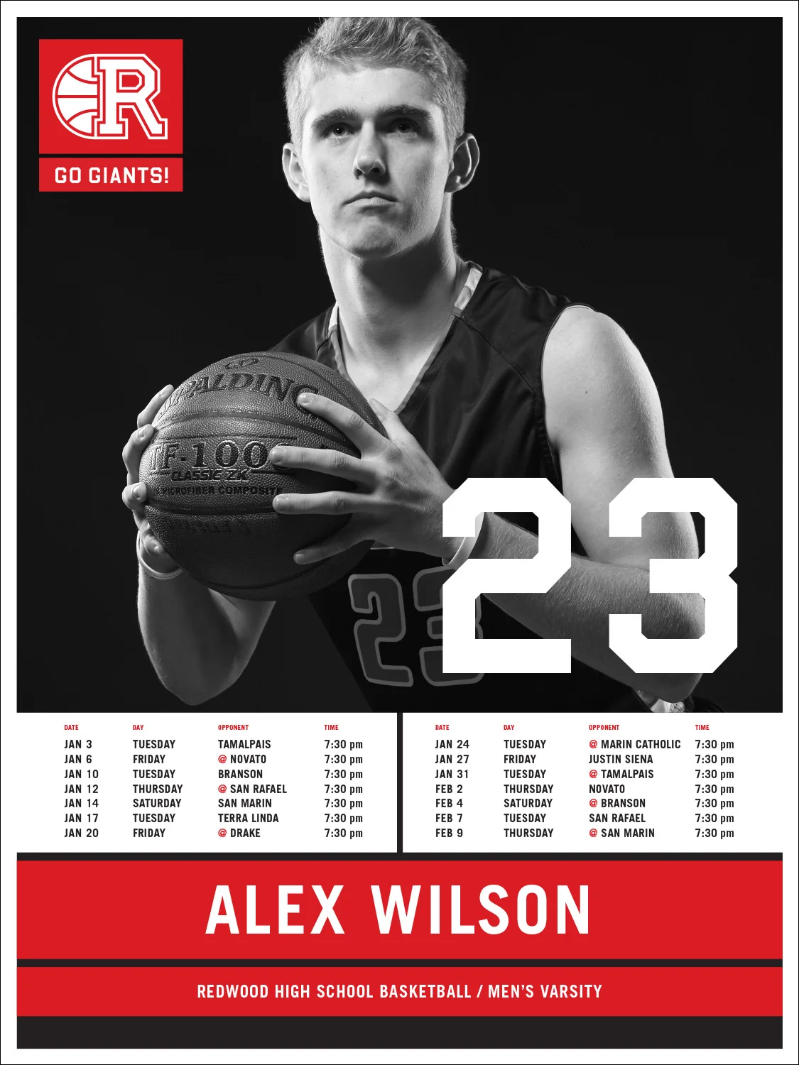 Redwood High School Basketball / Varsity Teams