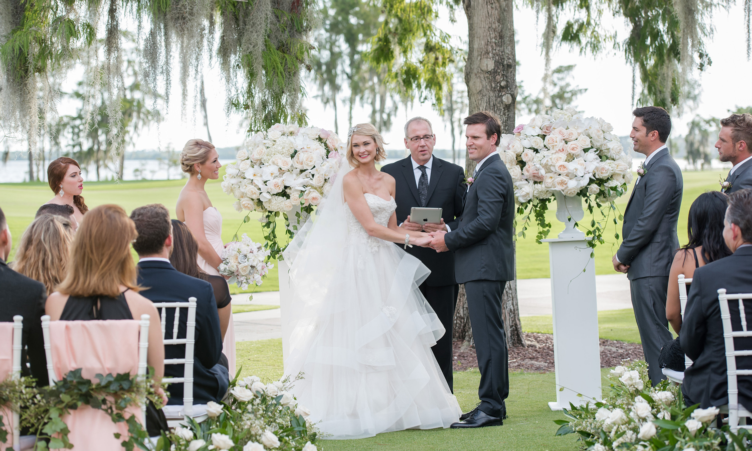  Wedding Photographer: Kathy Thomas Photography | Wedding Ceremony: Lake Nona | Wedding Planner: The Busy Bee 