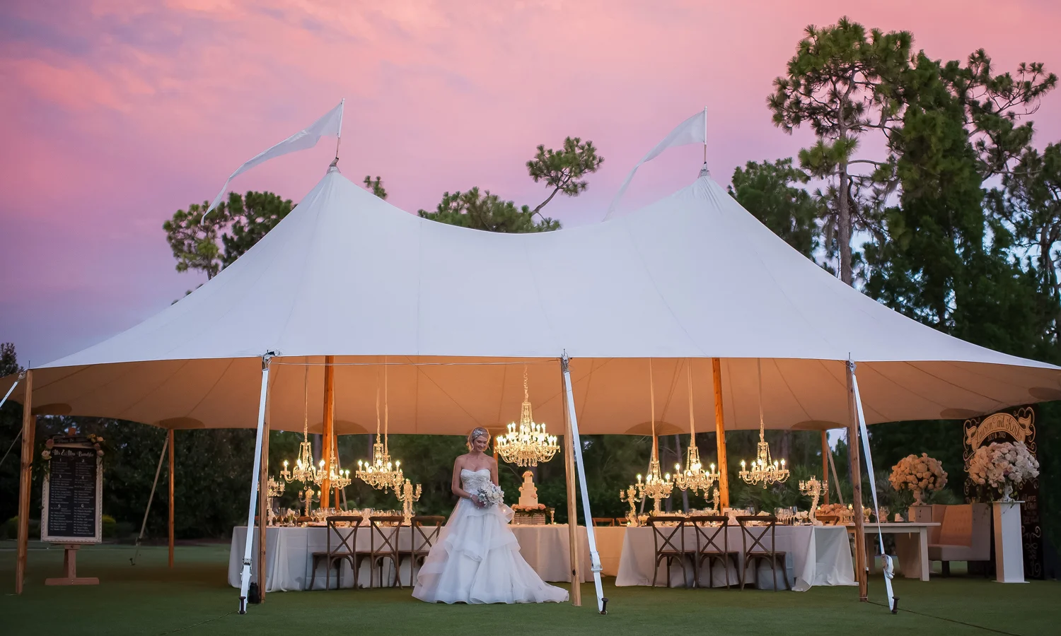 Wedding Photography: Kathy Thomas | Wedding Reception: Lake Nona Country Club | Wedding Planner: The Busy Bee