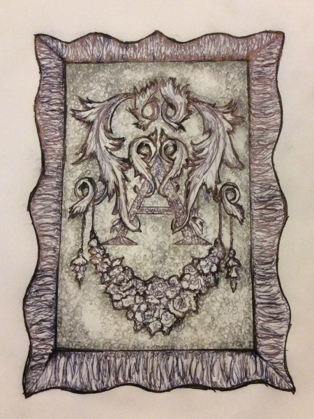 Initial sketch. Raining Roses Productions Inc. Copyright 2015 