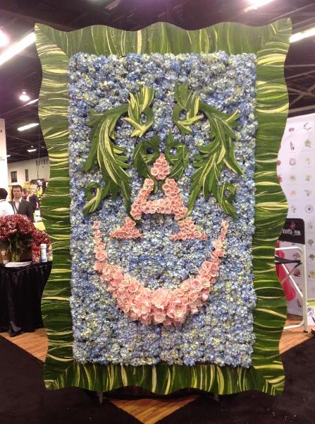 Raining Roses Art Floral Frame with the collaboration of FiftyFlowers.com