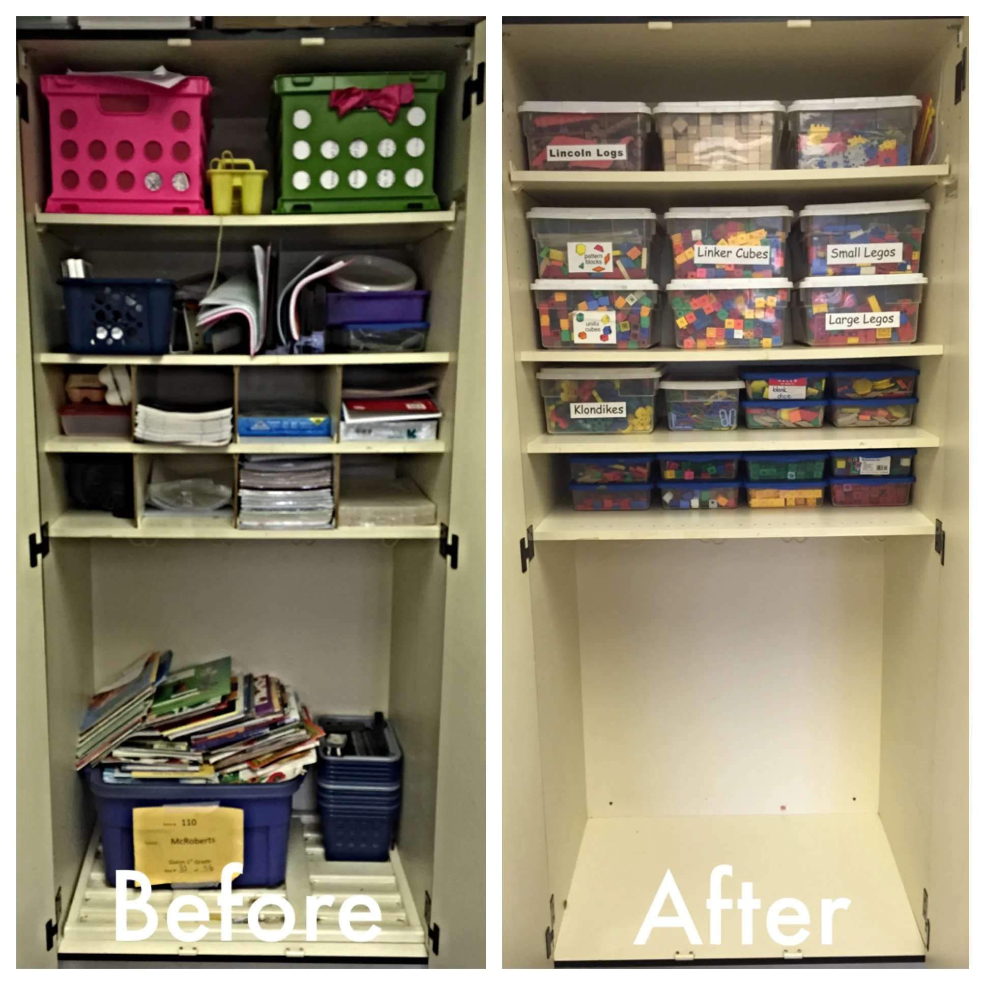 Classroom Closet | Before & After