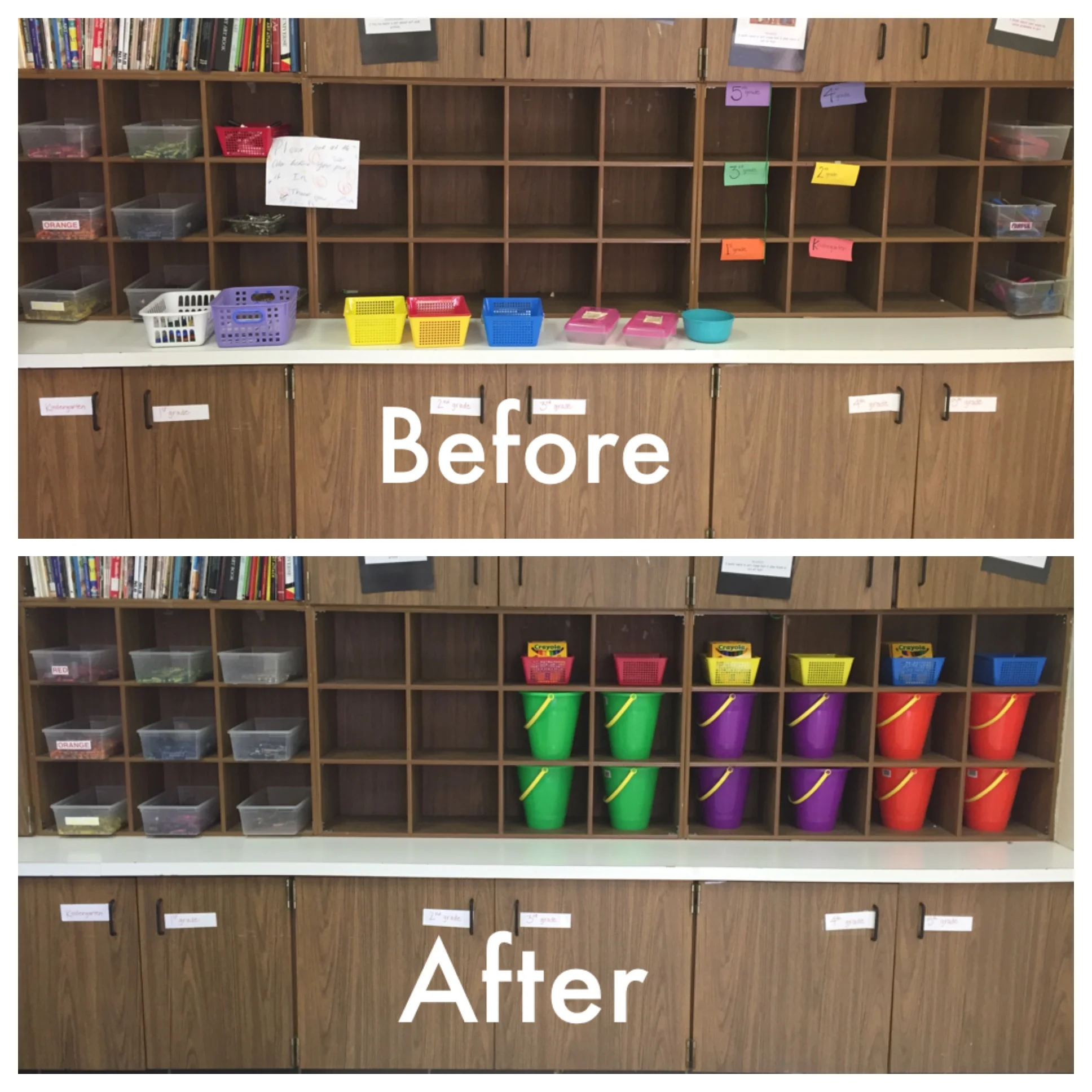 Elementary Art Studio | Before & After