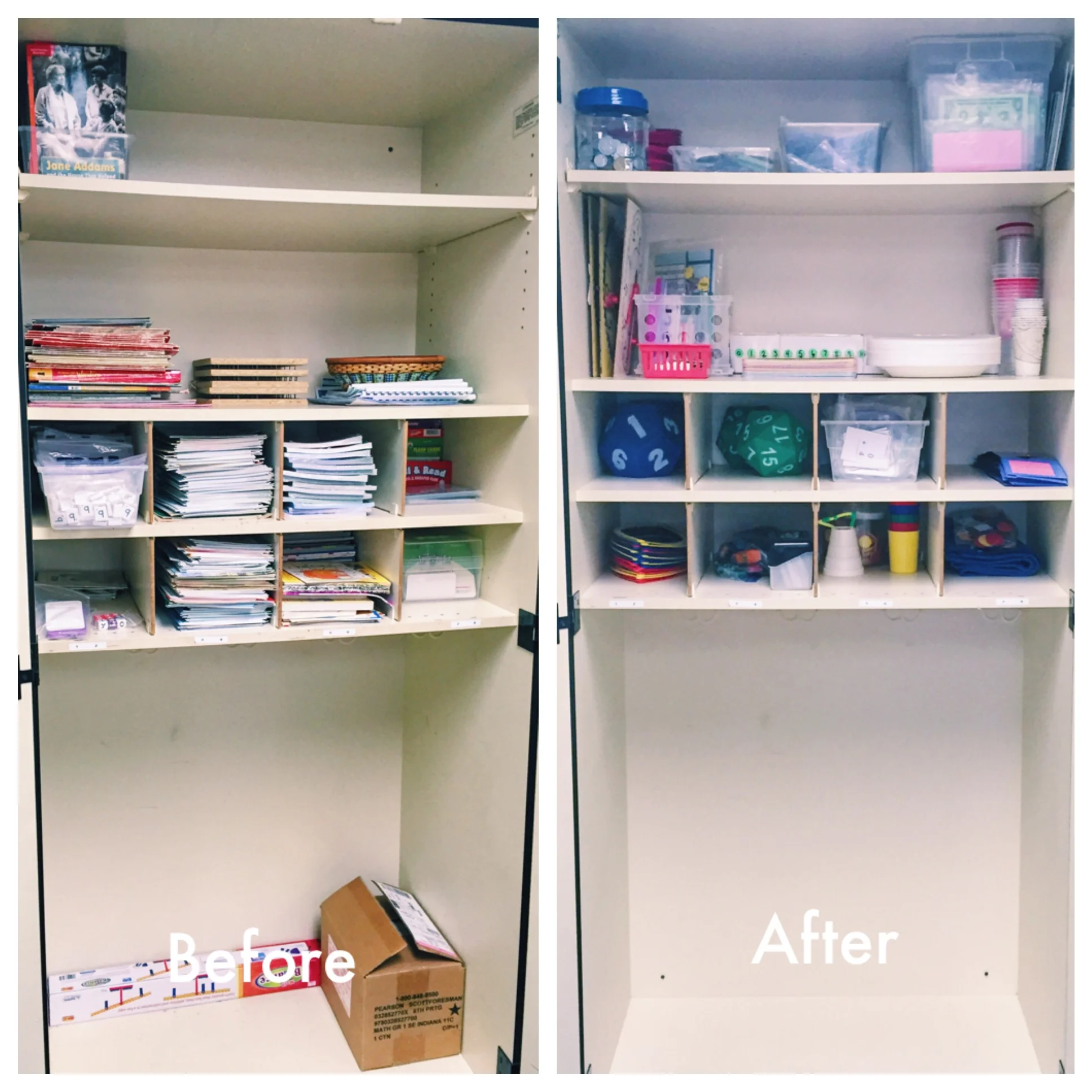 CLASSROOM CLOSETS | BEFORE & AFTER