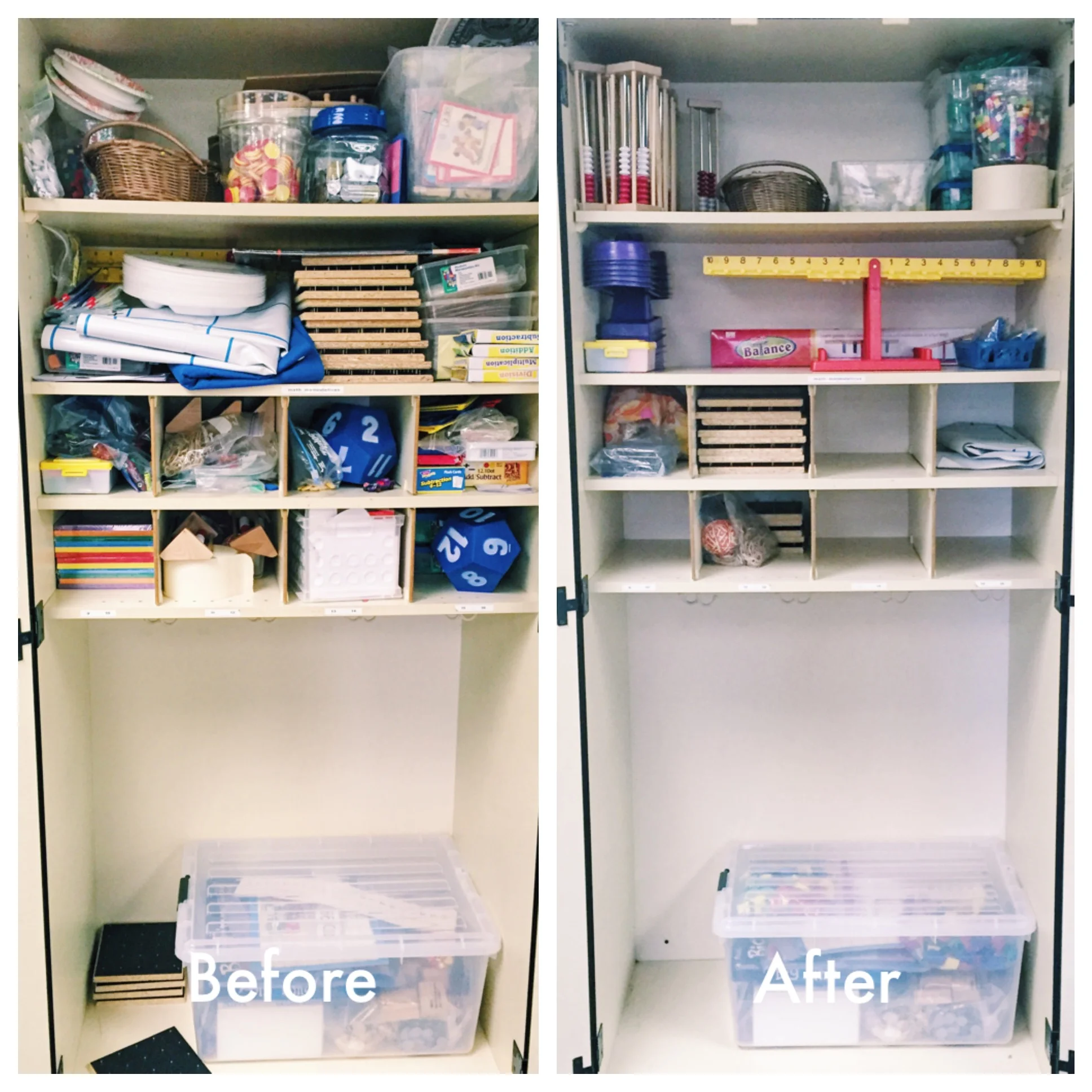 CLASSROOM CLOSETS | BEFORE & AFTER