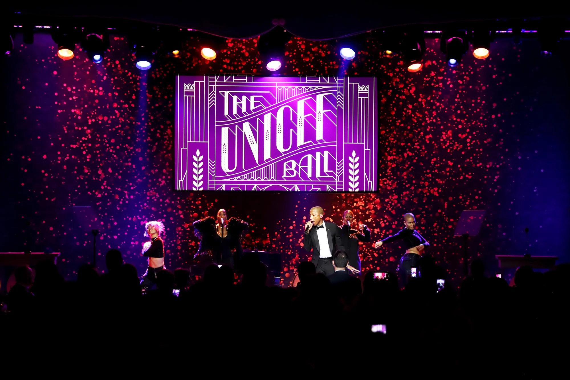 Pharrell Williams performs onstage during the 7th Biennial UNICEF Ball on April 14, 2018. (Photo by Rich Polk/Getty Images for UNICEF USA)
