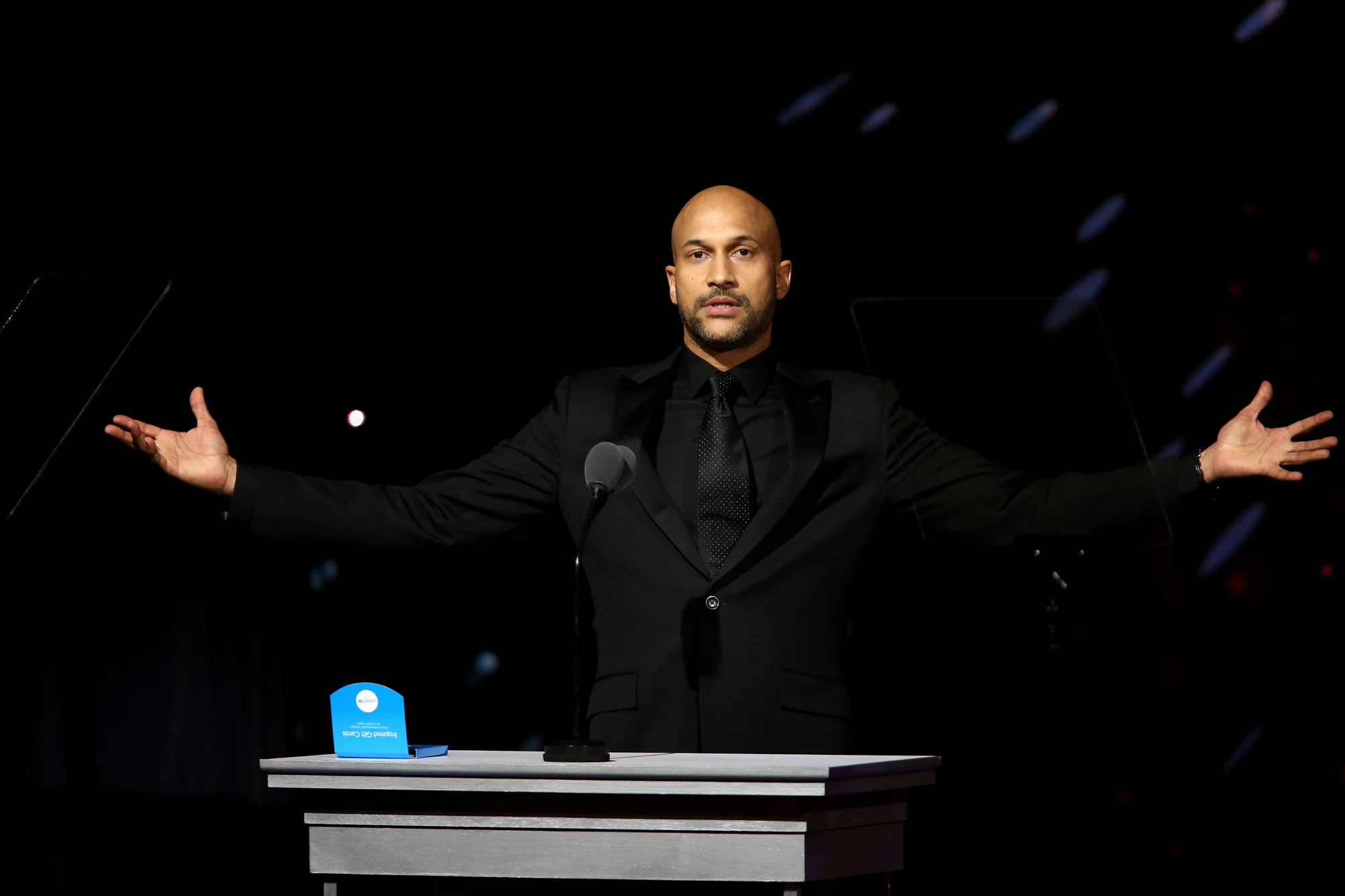 Host Keegan-Michael Key speaks onstage during the 7th Biennial UNICEF Ball on April 14, 2018 in Beverly Hills, California. (Photo by Tommaso Boddi/Getty Images for UNICEF USA)