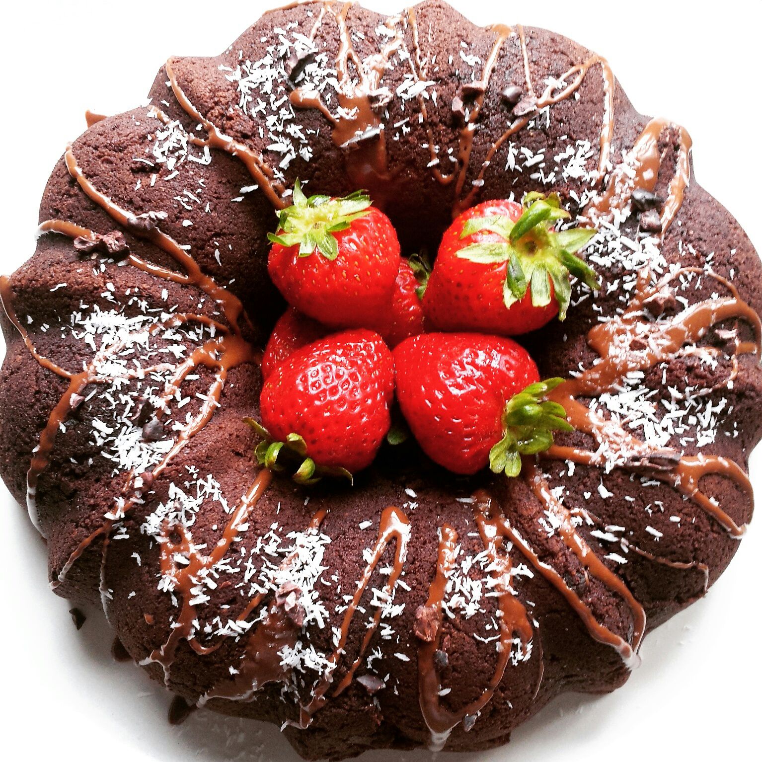 Gluten Free, Vegan Coconut Chocolate Cake