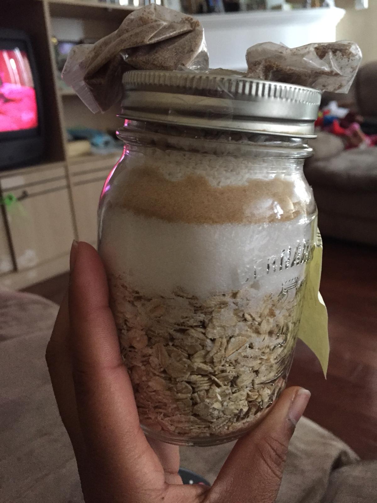 Vegan Oatmeal Cookies in a Jar