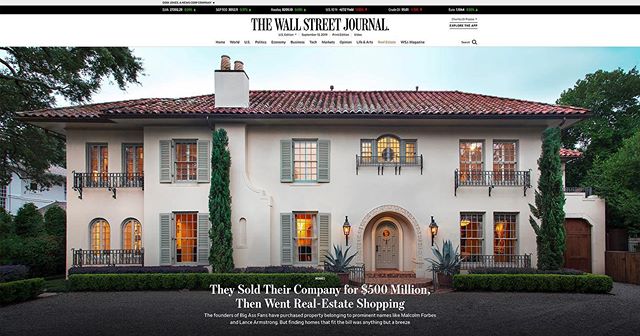 We&rsquo;re excited to have our Windsor House in The Wall Street Journal.  Thanks to our great clients Carey and Nancy and the CDPA design team @wsj