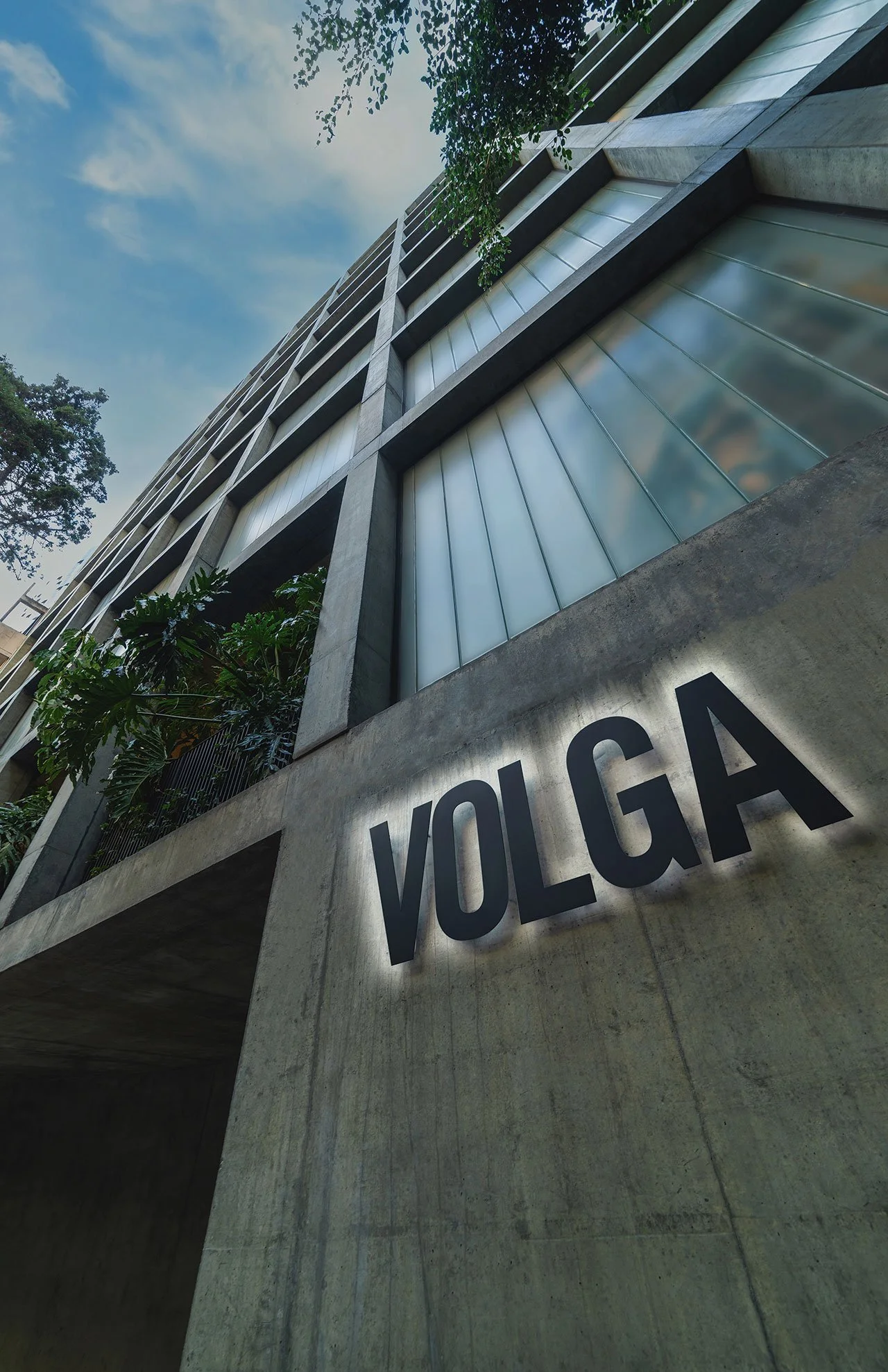 JSa Hotel Volga Exterior Signage on Building