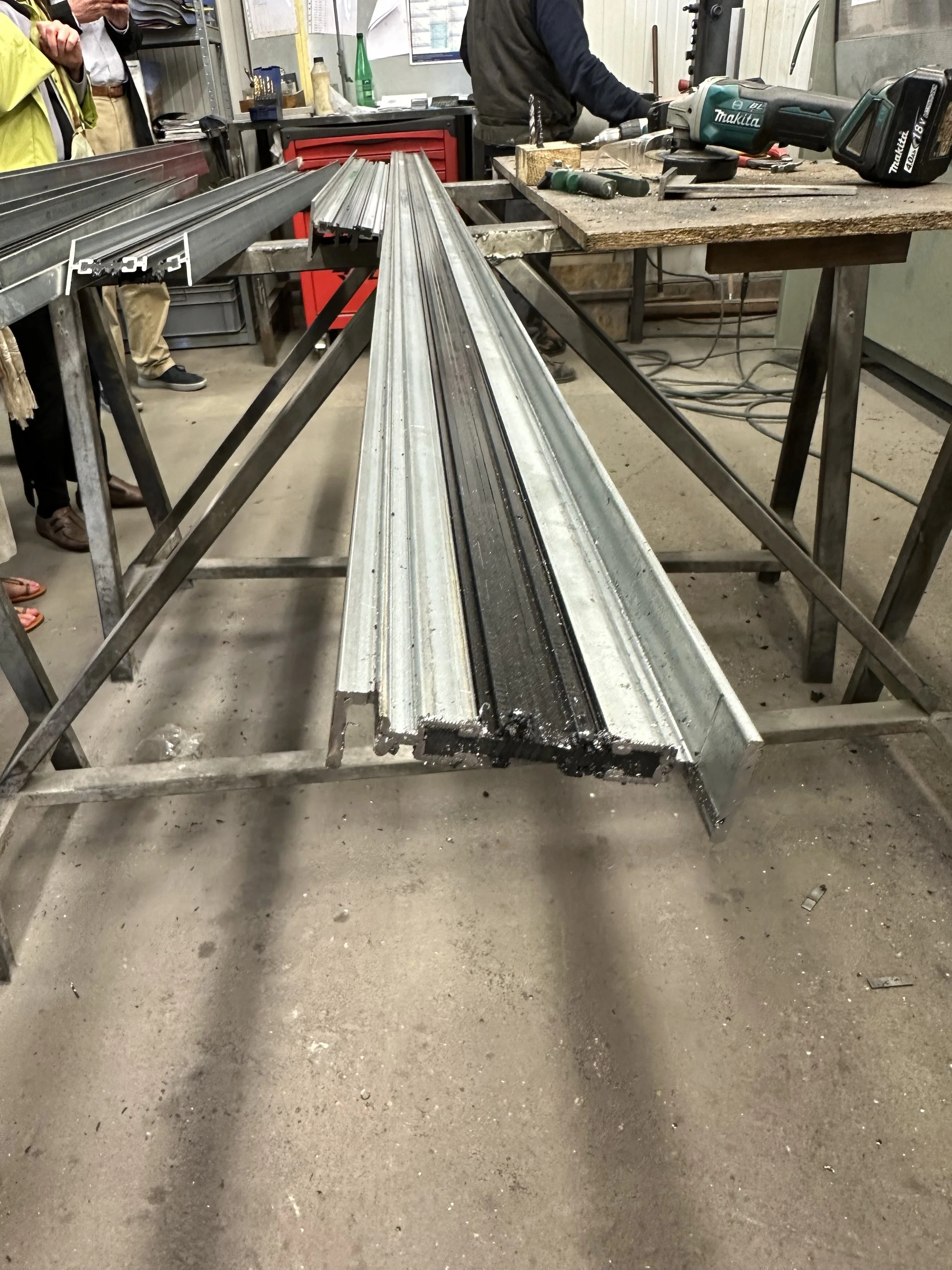 Maison Janneau Factory Tour Extruded Steel Section for a Steel Window Frame