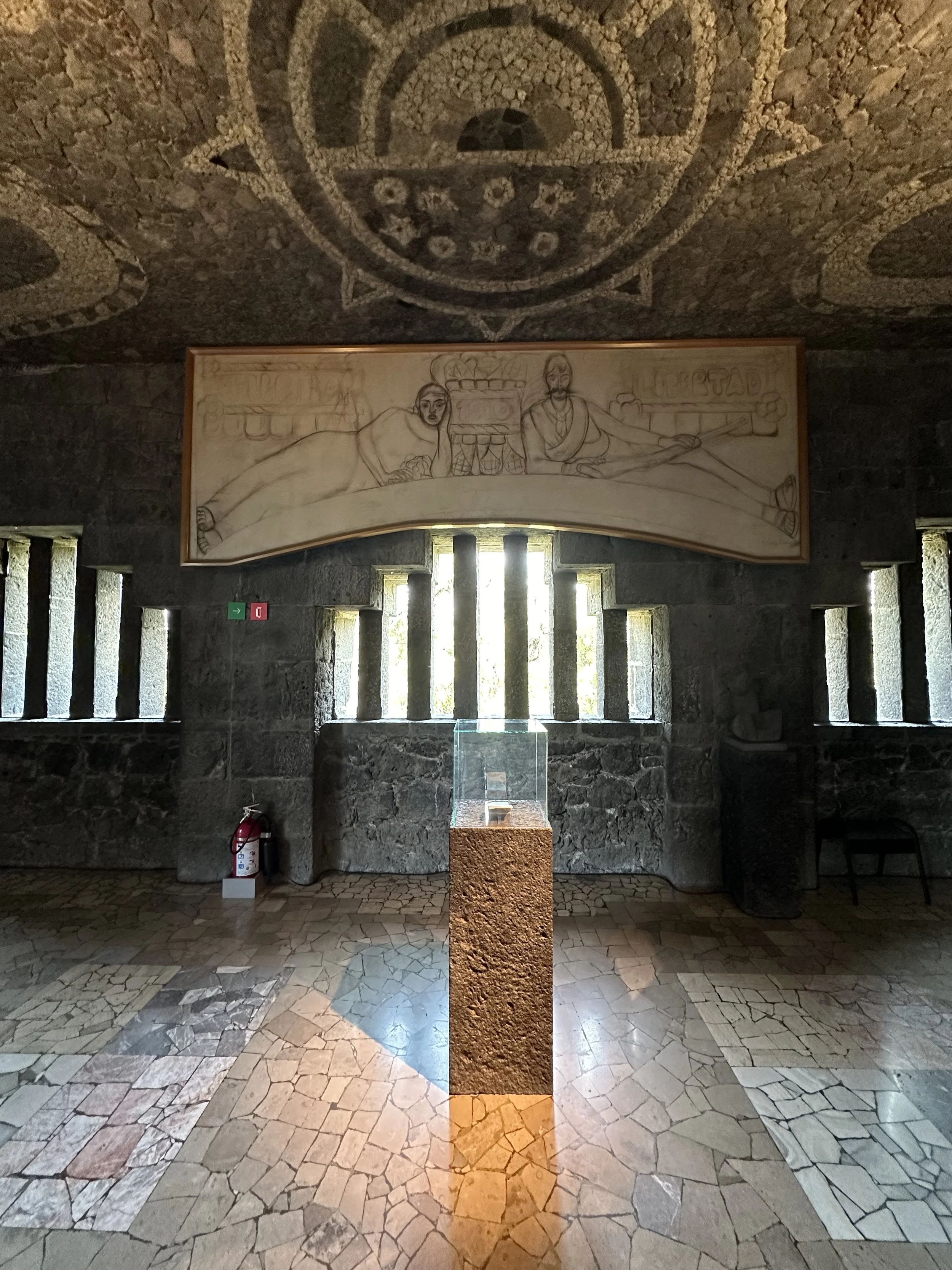 Anahuacalli Display area with Pedestal