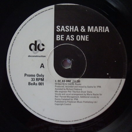 Sasha & Maria – Be As One / Heart Of Imagination
