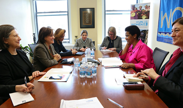These women work for the U.N. so let's hope they genuinely get on (photo used with Creative Commons license )