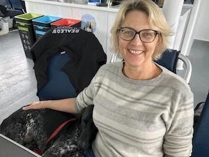 Kate Wiseman and her dog jack
